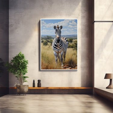 Tableau Huile Zèbre Sur Toile